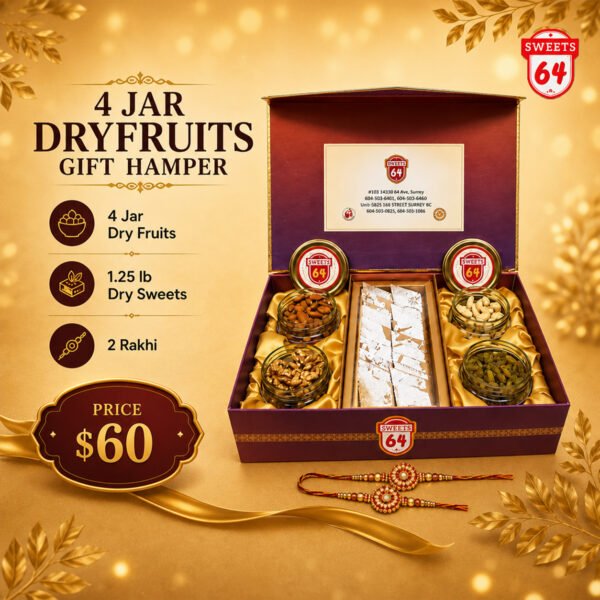 4 Jar Dry Fruits Gift Hamper